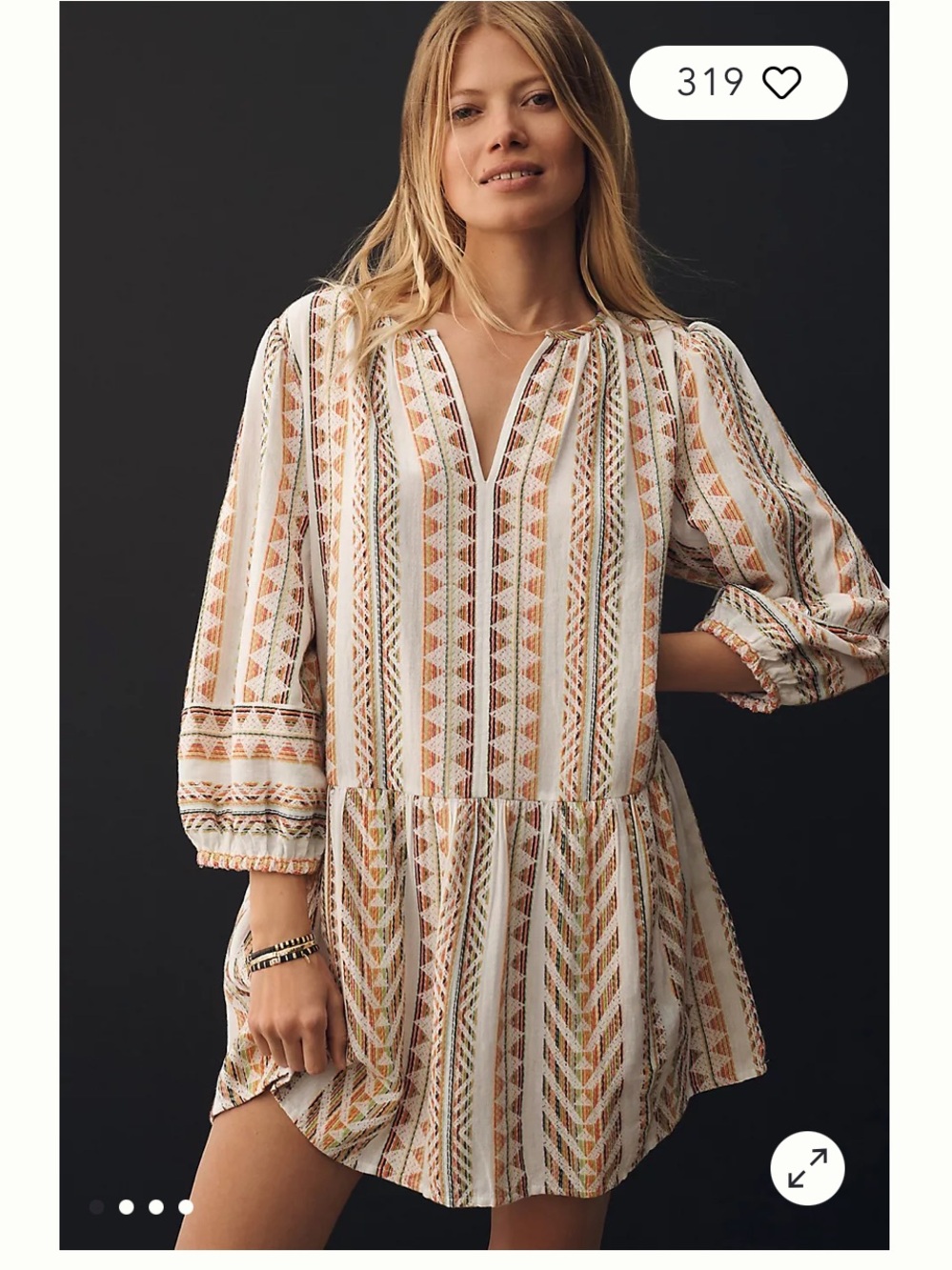 New VELVET GRAHAM & SPENCER
Numa Embroidered Mini Dress summer party boho $270 - Picture 4 of 15